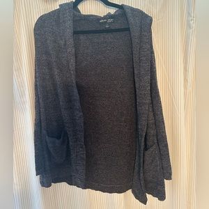 Barefoot Dreams Cozy Chic Lite cardigan, size small. Hooded, EUC.